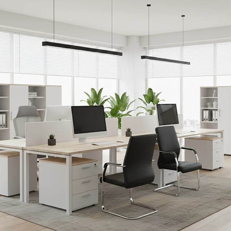 Modern Minimalist Leather Plywood Metal Conference Chair Ergonomic Guest Desk Chair Sled Base Executive Meeting Chair For Office Reception Set Of 4
