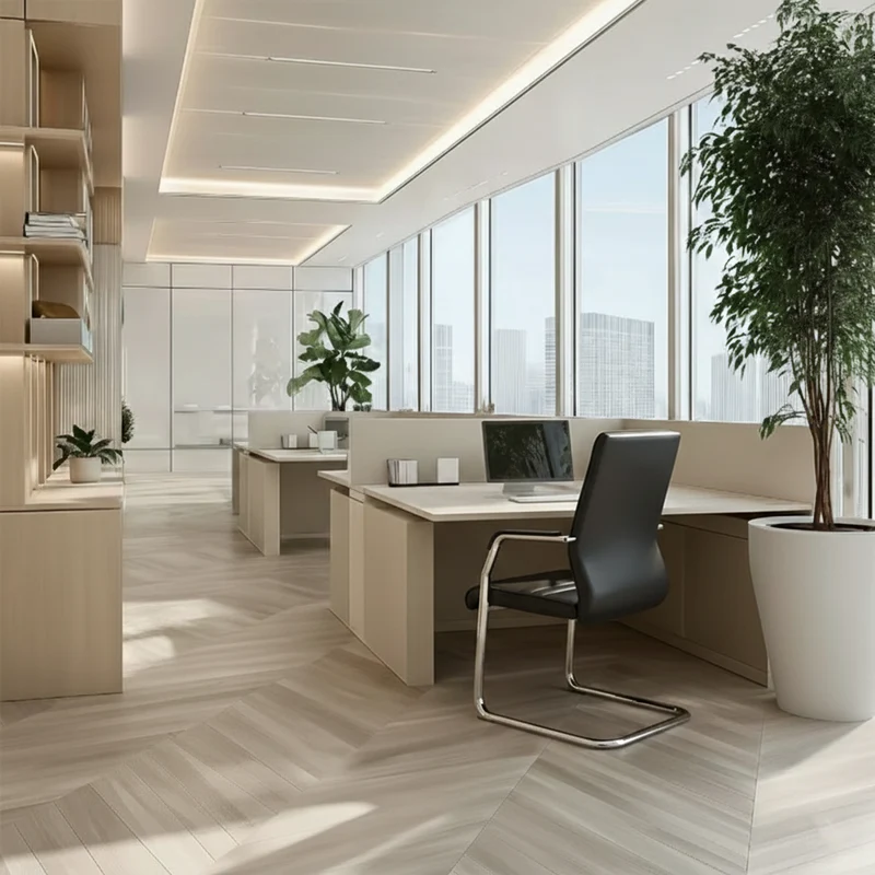 Modern Minimalist Leather Plywood Metal Conference Chair Ergonomic Guest Desk Chair Sled Base Executive Meeting Chair For Office Reception Set Of 4