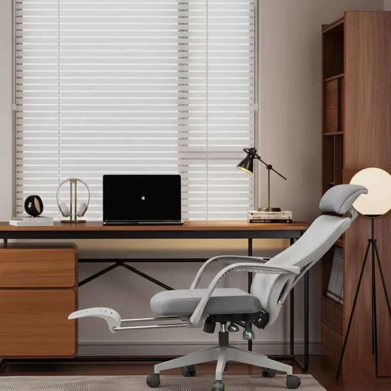 Ergonomic Peacock Back Chair With Adjustable Headrest & Lumbar Support Desk Chair - Minimalist Resting Chair With 150° Recline & High-Density Sponge For Maximum Comfort For Home Office