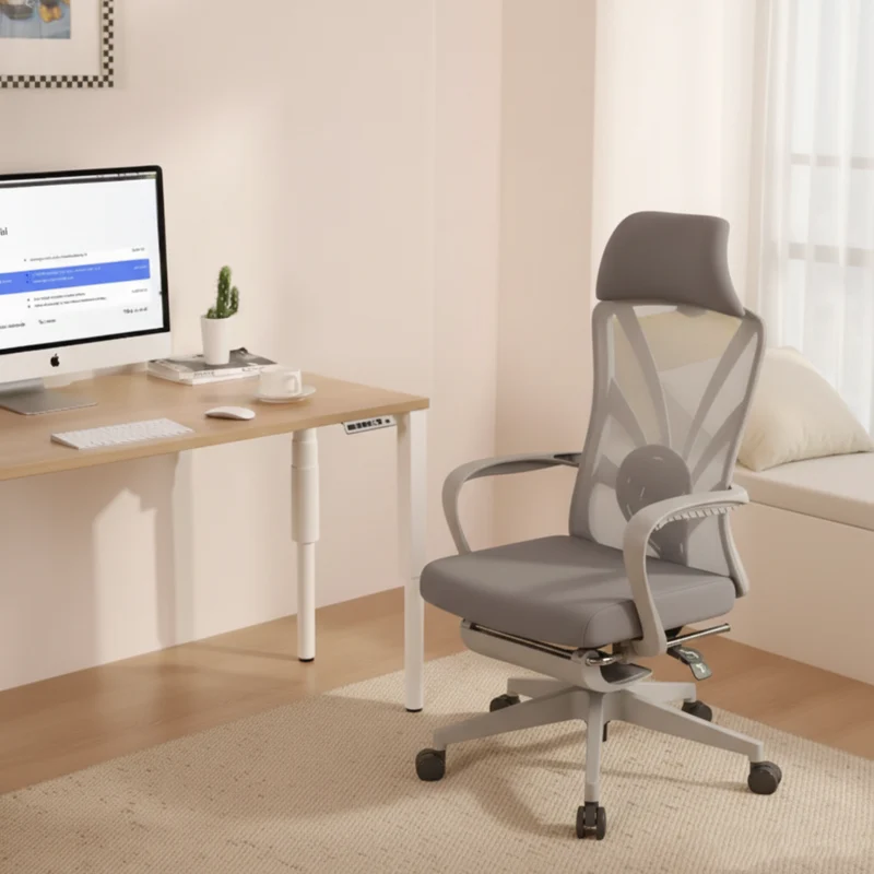 Ergonomic Peacock Back Chair With Adjustable Headrest & Lumbar Support Desk Chair - Minimalist Resting Chair With 150° Recline & High-Density Sponge For Maximum Comfort For Home Office