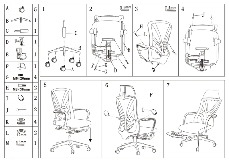 Ergonomic Peacock Back Chair With Adjustable Headrest & Lumbar Support Desk Chair - Minimalist Resting Chair With 150° Recline & High-Density Sponge For Maximum Comfort For Home Office