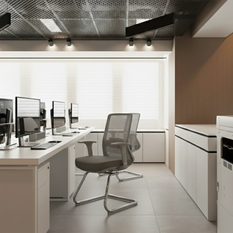 Breathable Mesh & Adjustable Back Support Desk Chair - Minimalist Stylish Executive Chair With Durable Steel Frame For Home Office