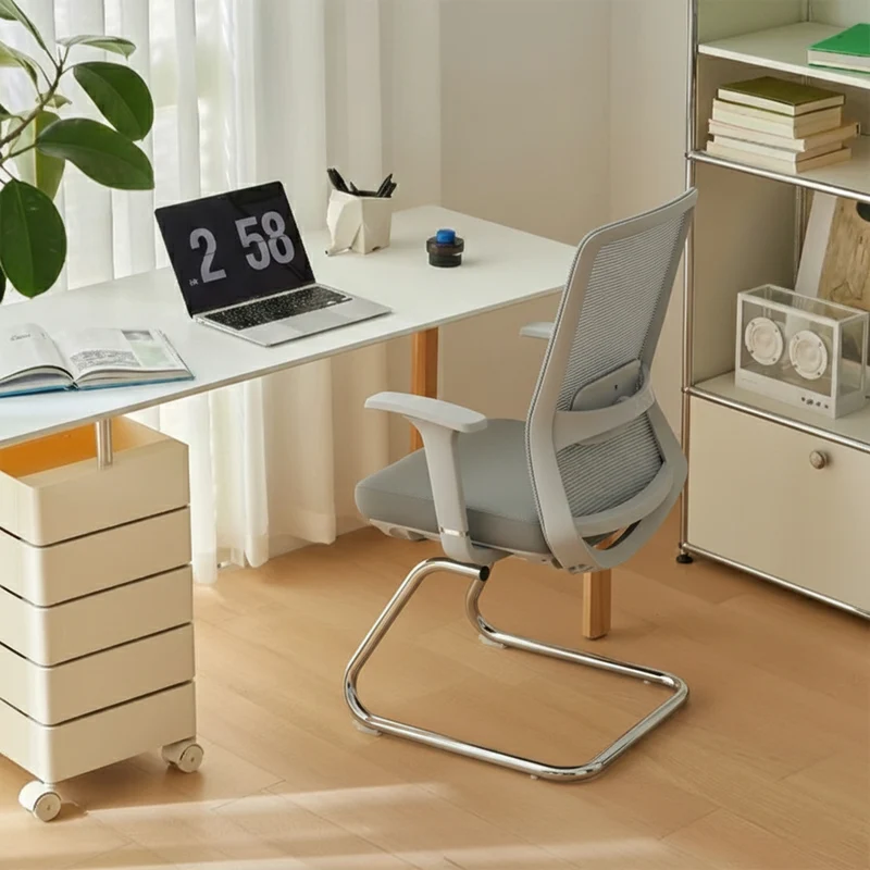 Breathable Mesh & Adjustable Back Support Desk Chair - Minimalist Stylish Executive Chair With Durable Steel Frame For Home Office
