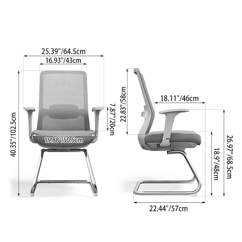 Breathable Mesh & Adjustable Back Support Desk Chair - Minimalist Stylish Executive Chair With Durable Steel Frame For Home Office