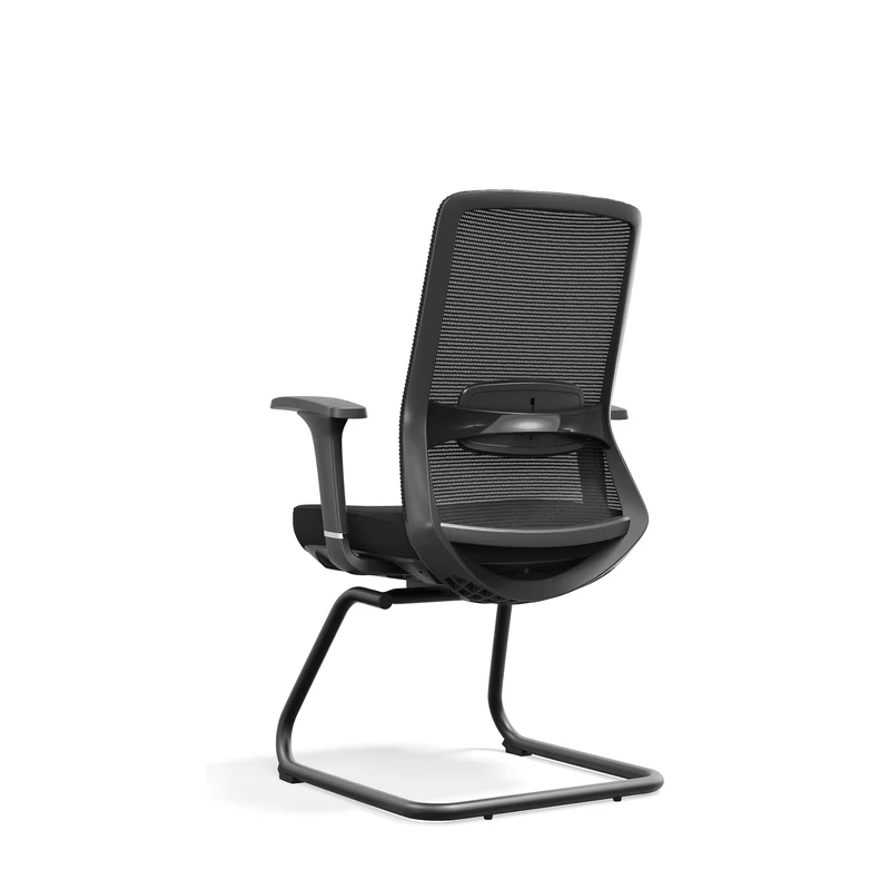 Adjustable Lumbar Support Executive Desk - Minimalist Chair With Breathable Mesh & Sturdy Steel Frame For Home Office