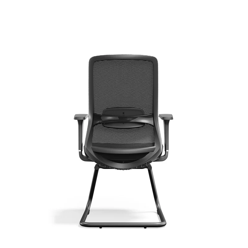 Adjustable Lumbar Support Executive Desk - Minimalist Chair With Breathable Mesh & Sturdy Steel Frame For Home Office