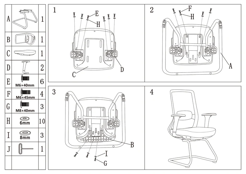 Adjustable Lumbar Support Executive Desk - Minimalist Chair With Breathable Mesh & Sturdy Steel Frame For Home Office