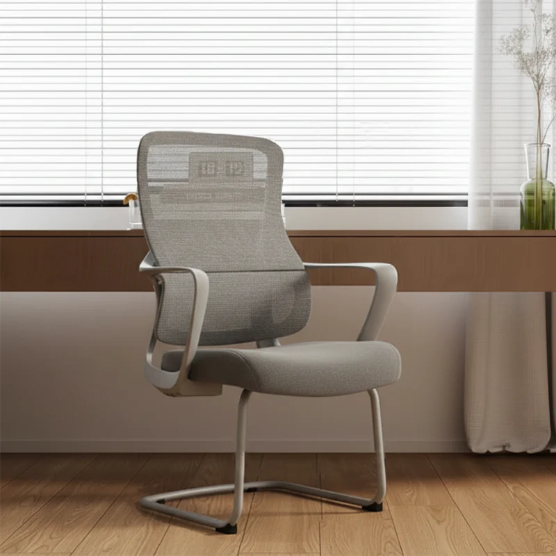 Premium Gray Executive Back Support & Stylish Design Desk Chair - Minimalist Chair With Ergonomic Breathable Mesh For Home Office