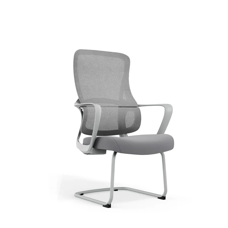 Premium Gray Executive Back Support & Stylish Design Desk Chair - Minimalist Chair With Ergonomic Breathable Mesh For Home Office