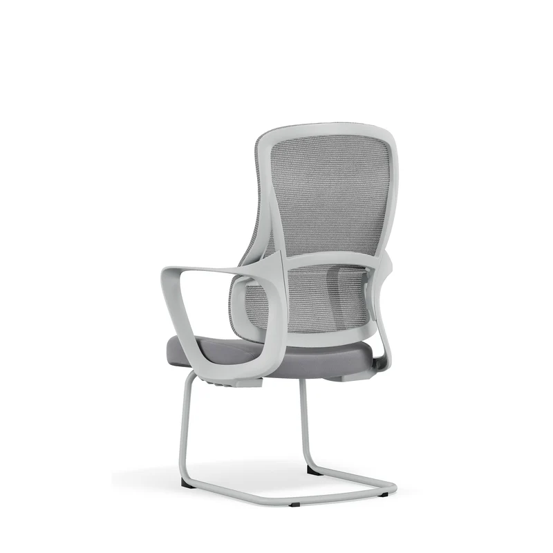 Premium Gray Executive Back Support & Stylish Design Desk Chair - Minimalist Chair With Ergonomic Breathable Mesh For Home Office