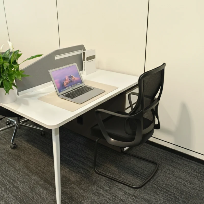 Stylish Black Mesh Executive Desk Chair - Minimalist High-End Visitor Chair With Memory Foam Seat & Steel Frame For Home Office
