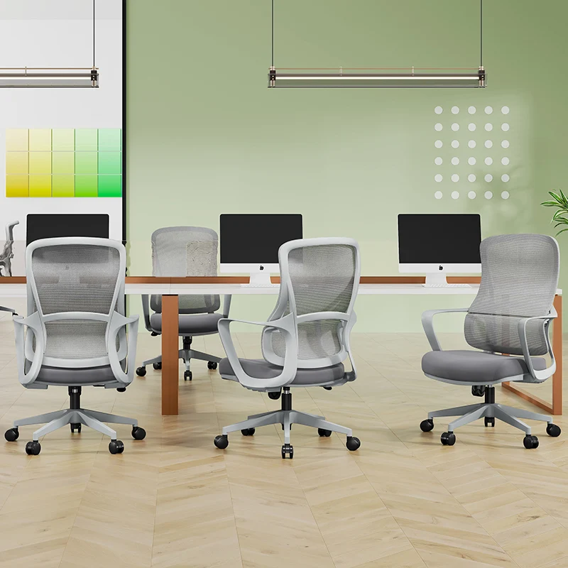 High-Quality Ergonomic Breathable Mesh Desk Chair - Minimalist Comfortable & Durable Office Chair With Lumbar Support & Silent Casters For Home Office