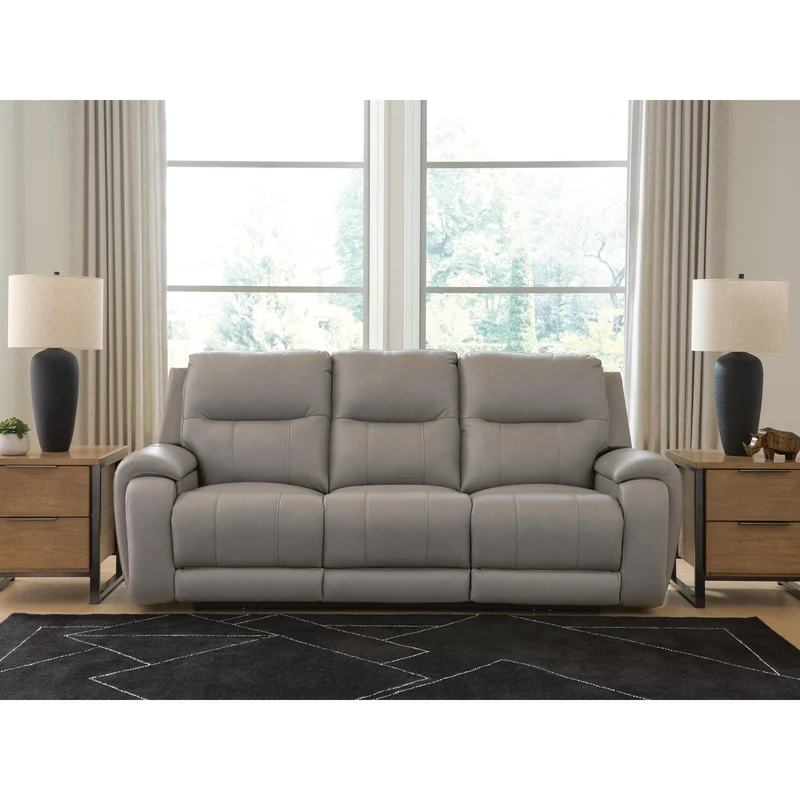 Signature Design by Ashley Real-Moments Power Reclining Sofa PCU1370015A
