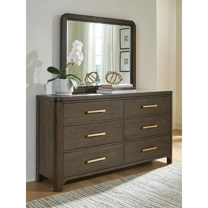 Signature Design by Ashley Radkin 6-Drawer Dresser with Mirror PCB843-31/PCB843-36