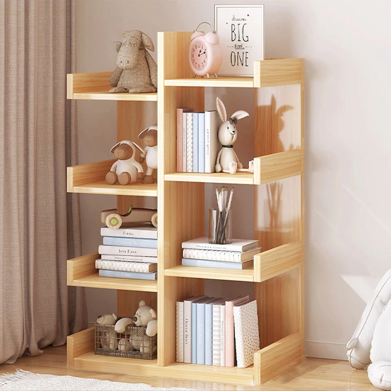 Modern Minimalist Rectangular Medium Density Fiberboard Bookshelf 4/5 Tier For Home & Office