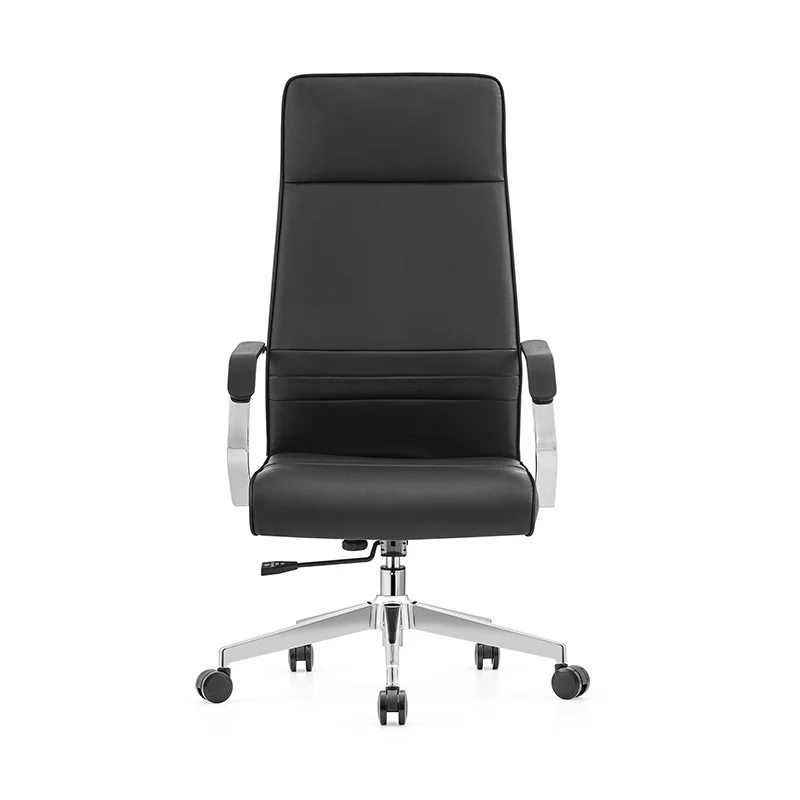 Modern Luxury Ergonomic Office Chair - Leather Executive Desk Chair Plywood & Metal Frame High-Density Foam With Wheels, Swivel, Adjustable Height & Reclining Function