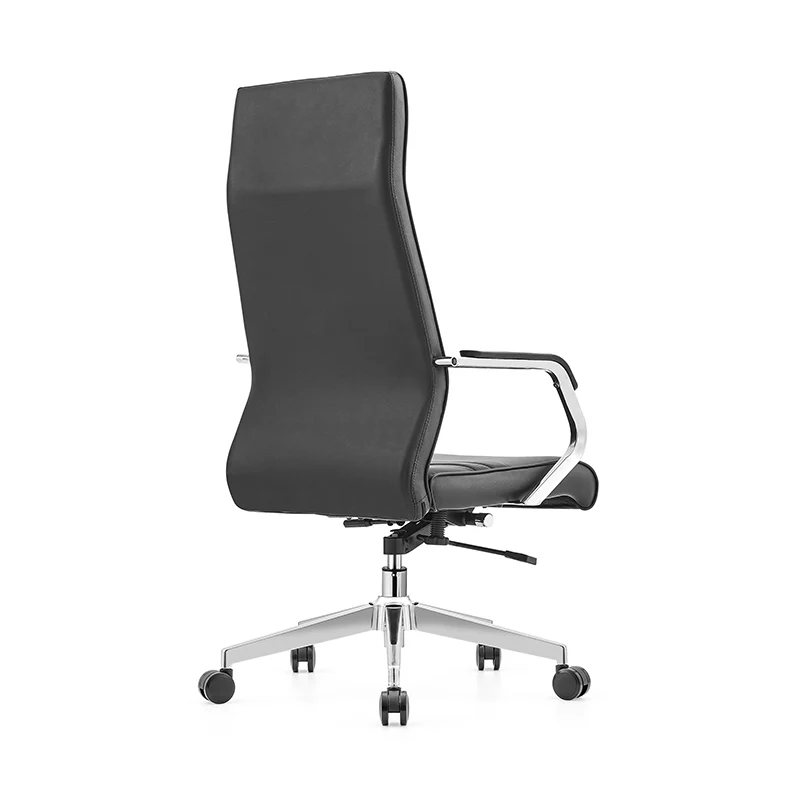 Modern Luxury Ergonomic Office Chair - Leather Executive Desk Chair Plywood & Metal Frame High-Density Foam With Wheels, Swivel, Adjustable Height & Reclining Function