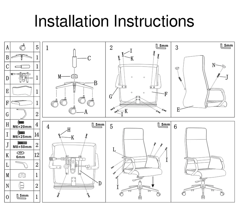 Modern Luxury Ergonomic Office Chair - Leather Executive Desk Chair Plywood & Metal Frame High-Density Foam With Wheels, Swivel, Adjustable Height & Reclining Function
