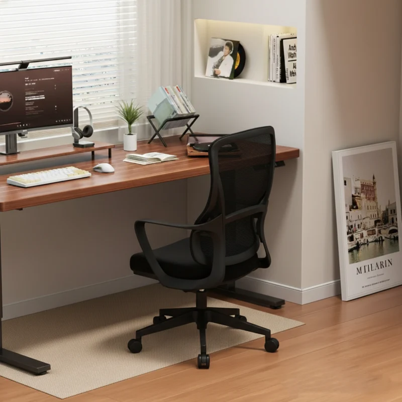 Experience Unmatched Comfort And Durability Desk Chair - Minimalist Mesh Backrest & Comfortable, Durable For Long Hours For Home Office