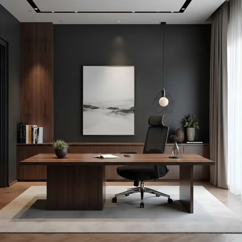 Premium Ergonomic High-Back Executive Desk Chair - Minimalist High-Back Chair With Adjustable Features & BIFMA Certified Casters For Home Office