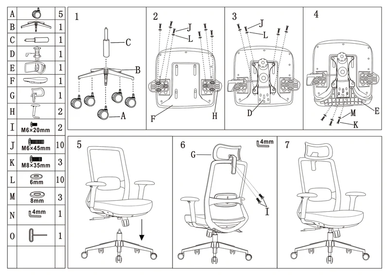 Premium Ergonomic High-Back Executive Desk Chair - Minimalist High-Back Chair With Adjustable Features & BIFMA Certified Casters For Home Office