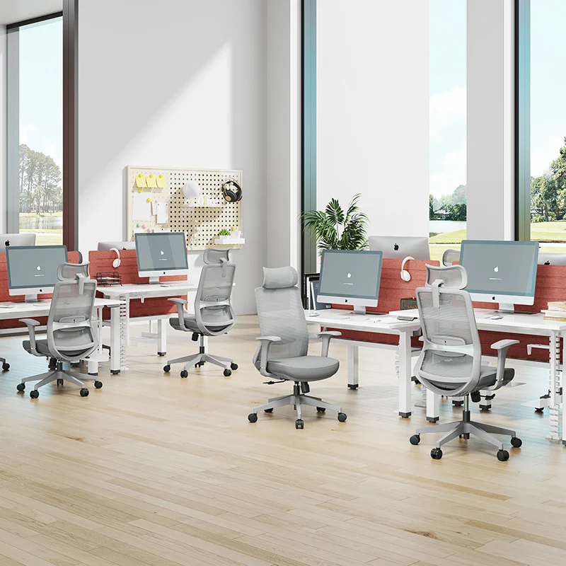 Premium Ergonomic Office Desk Chair - Minimalist High-Back Manager Chair With 2D Headrest & SGS Certified Gas Lift For Home Office