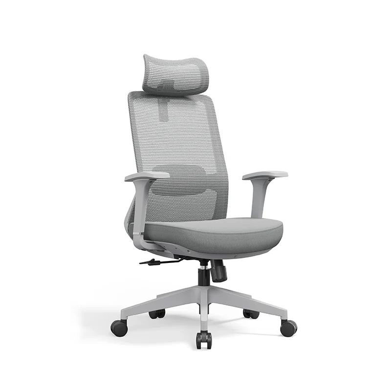 Premium Ergonomic Office Desk Chair - Minimalist High-Back Manager Chair With 2D Headrest & SGS Certified Gas Lift For Home Office