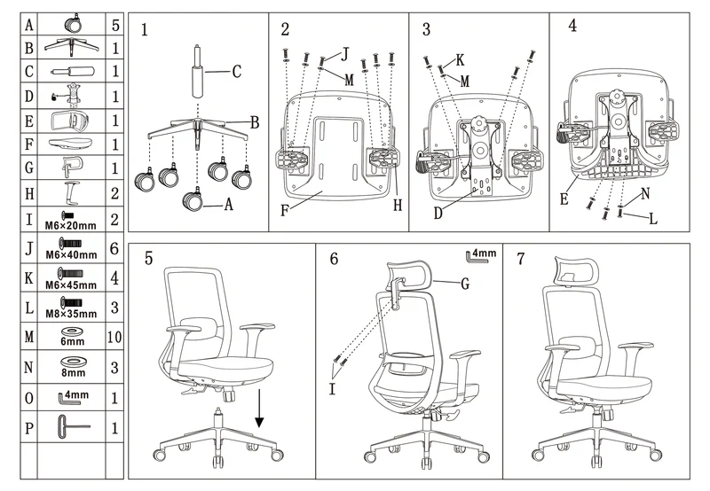 Premium Ergonomic Office Desk Chair - Minimalist High-Back Manager Chair With 2D Headrest & SGS Certified Gas Lift For Home Office