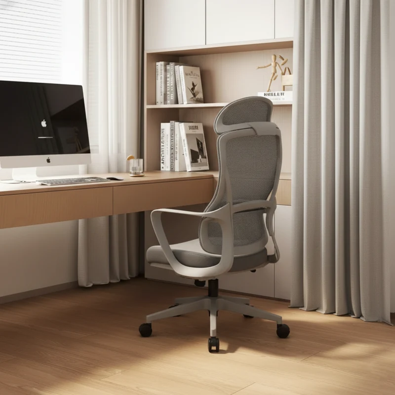 Stylish & Comfortable High Back Desk Chair - Minimalist Breathable Mesh & Premium Lumbar Support For Home Office