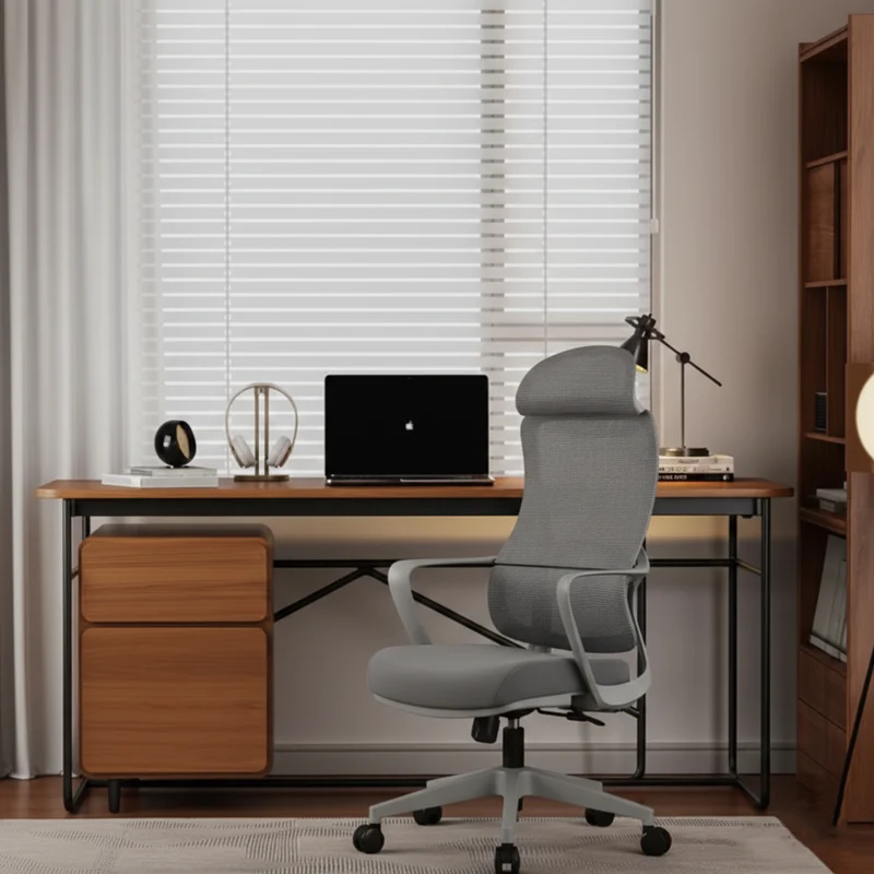 Stylish & Comfortable High Back Desk Chair - Minimalist Breathable Mesh & Premium Lumbar Support For Home Office