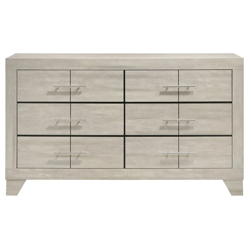 Coaster Furniture Trenton 225063 6-drawer Bedroom Dresser - Rustic Cream