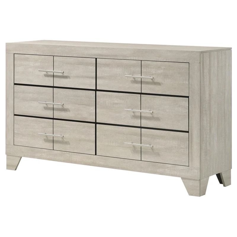 Coaster Furniture Trenton 225063 6-drawer Bedroom Dresser - Rustic Cream