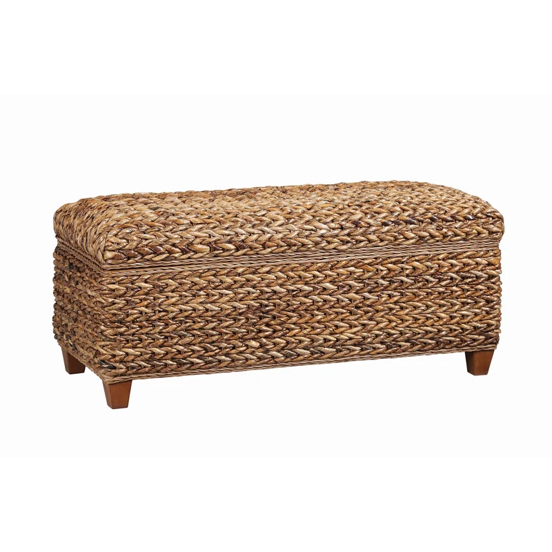 Coaster Furniture Laughton 500215 Hand-Woven Banana Leaf Storage Trunk - Amber