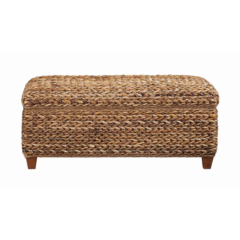 Coaster Furniture Laughton 500215 Hand-Woven Banana Leaf Storage Trunk - Amber
