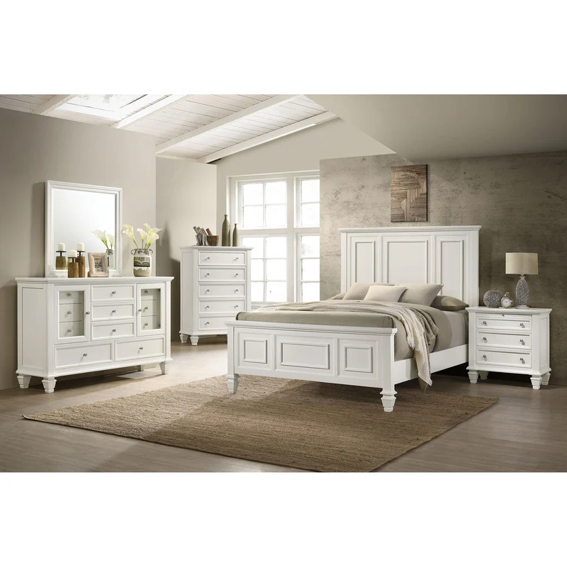 Coaster Furniture Sandy Beach 201301KEN-S5 7 pc King Panel Bedroom Set