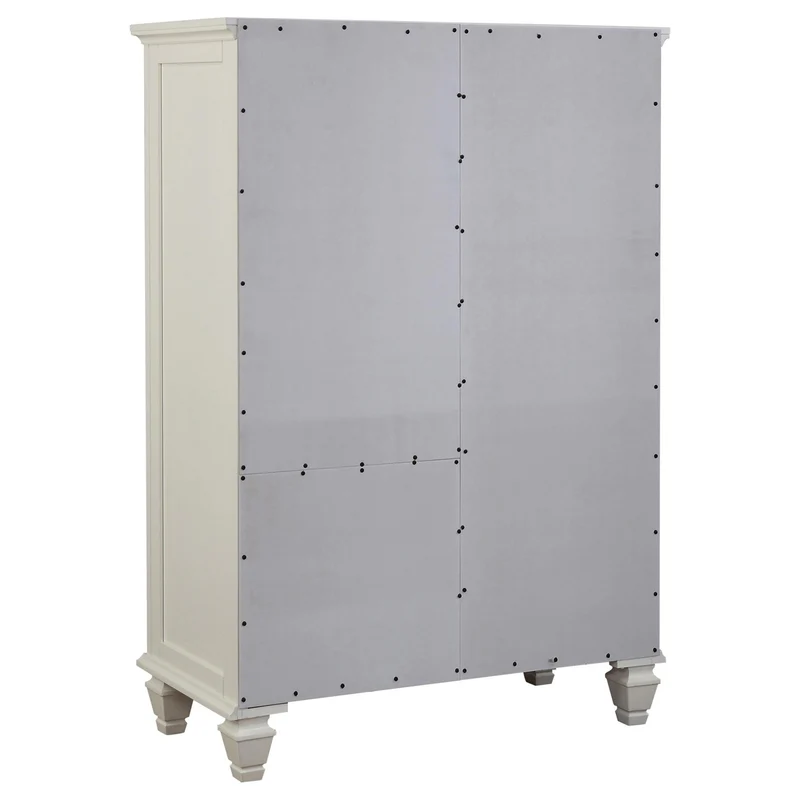 Coaster Furniture Sandy Beach 201308 8-Drawer Door Chest - Cream White