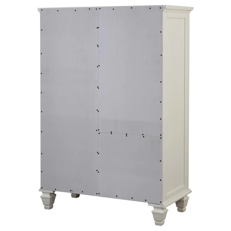 Coaster Furniture Sandy Beach 201308 8-Drawer Door Chest - Cream White