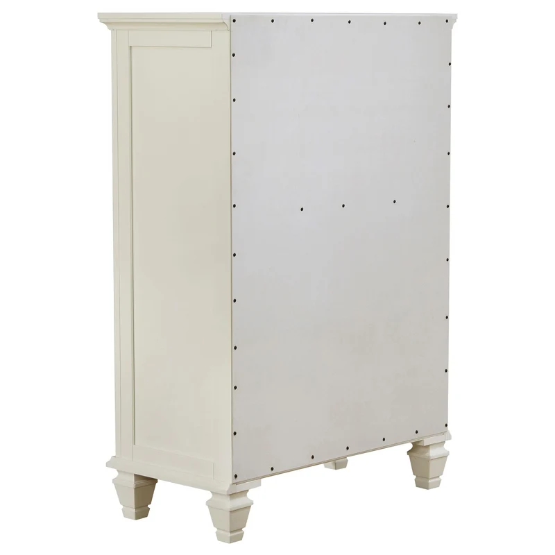 Coaster Furniture Sandy Beach 201305 5-Drawer Bedroom Chest - Cream White