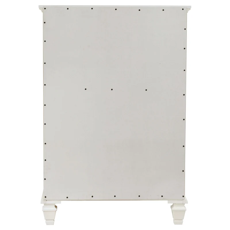 Coaster Furniture Sandy Beach 201305 5-Drawer Bedroom Chest - Cream White