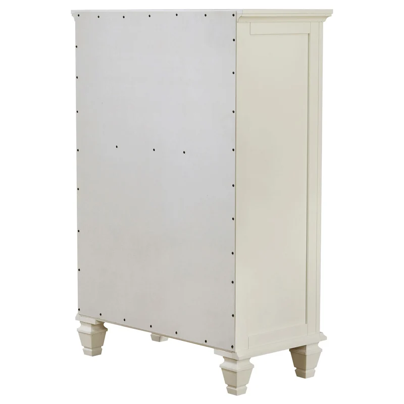 Coaster Furniture Sandy Beach 201305 5-Drawer Bedroom Chest - Cream White