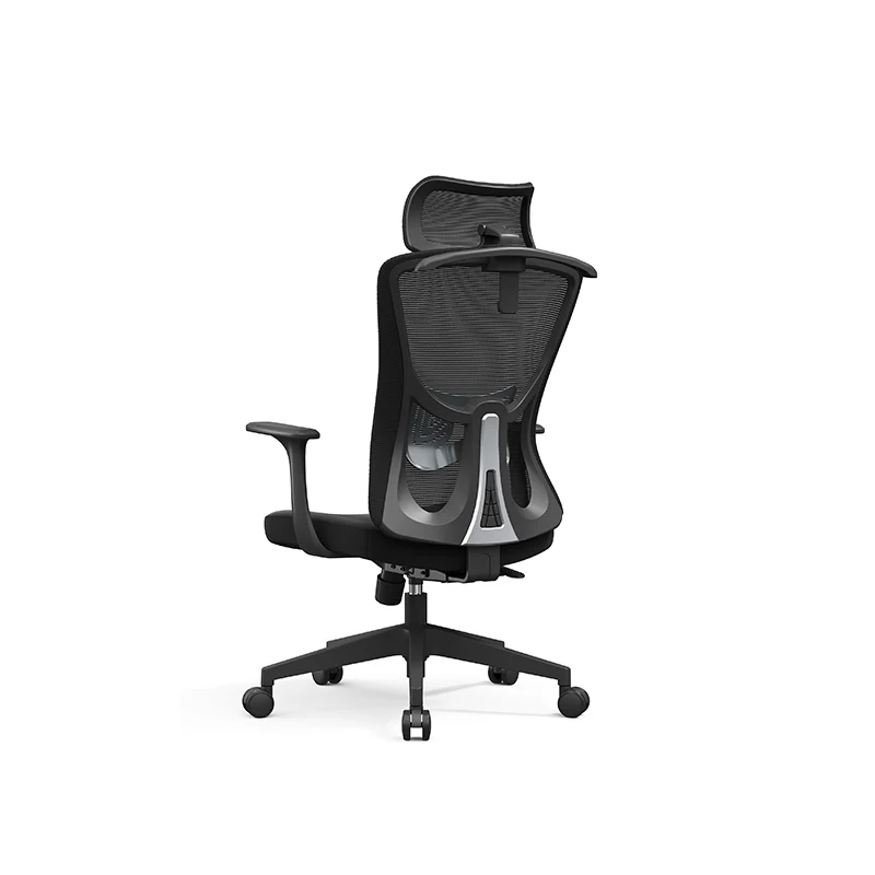 Versatile Minimalist Design High-Back Mesh Staff Chair - Soft Contoured Lumbar Support Office Chair For Home Office