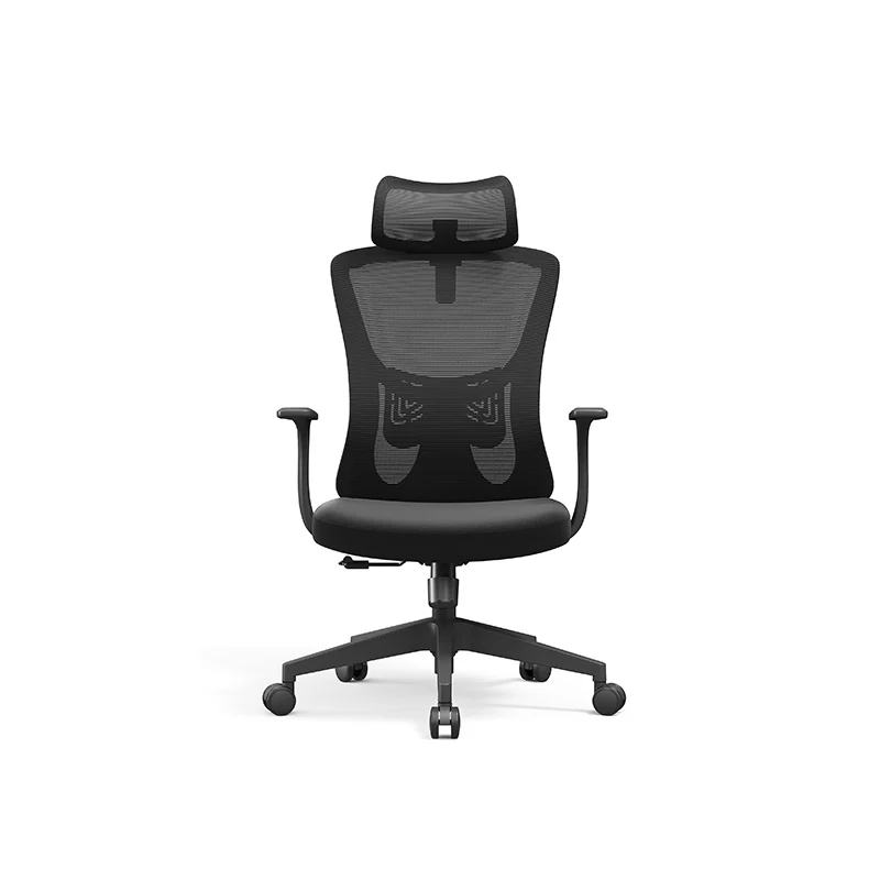 Versatile Minimalist Design High-Back Mesh Staff Chair - Soft Contoured Lumbar Support Office Chair For Home Office