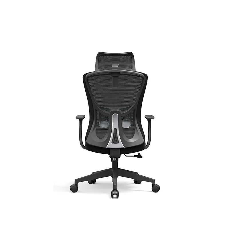 Versatile Minimalist Design High-Back Mesh Staff Chair - Soft Contoured Lumbar Support Office Chair For Home Office
