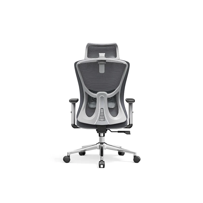 Modern Stylish High-Back Manager Office Chair - Soft Fixed Lumbar Support Electroplated Base Ergonomic Executive Chair For Home Office