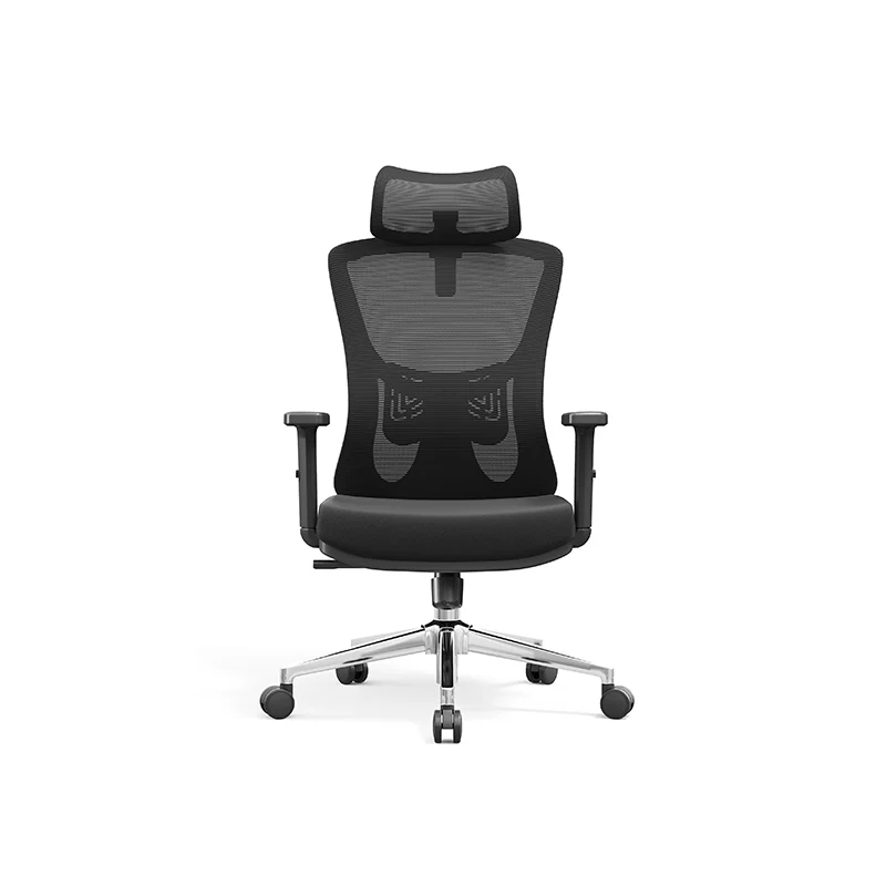 Modern Minimalist High-Back Mesh Executive Chair - High-Load Electroplated Base & Silent Casters Ergonomic Office Chair For Home Office