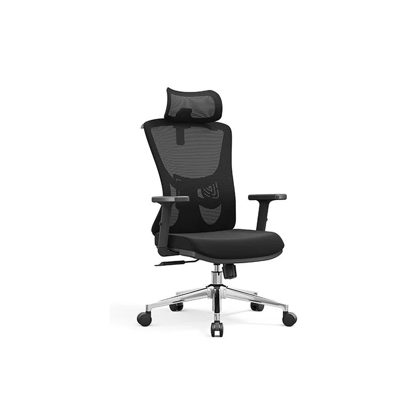 Modern Minimalist High-Back Mesh Executive Chair - High-Load Electroplated Base & Silent Casters Ergonomic Office Chair For Home Office