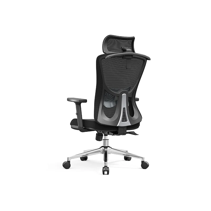 Modern Minimalist High-Back Mesh Executive Chair - High-Load Electroplated Base & Silent Casters Ergonomic Office Chair For Home Office