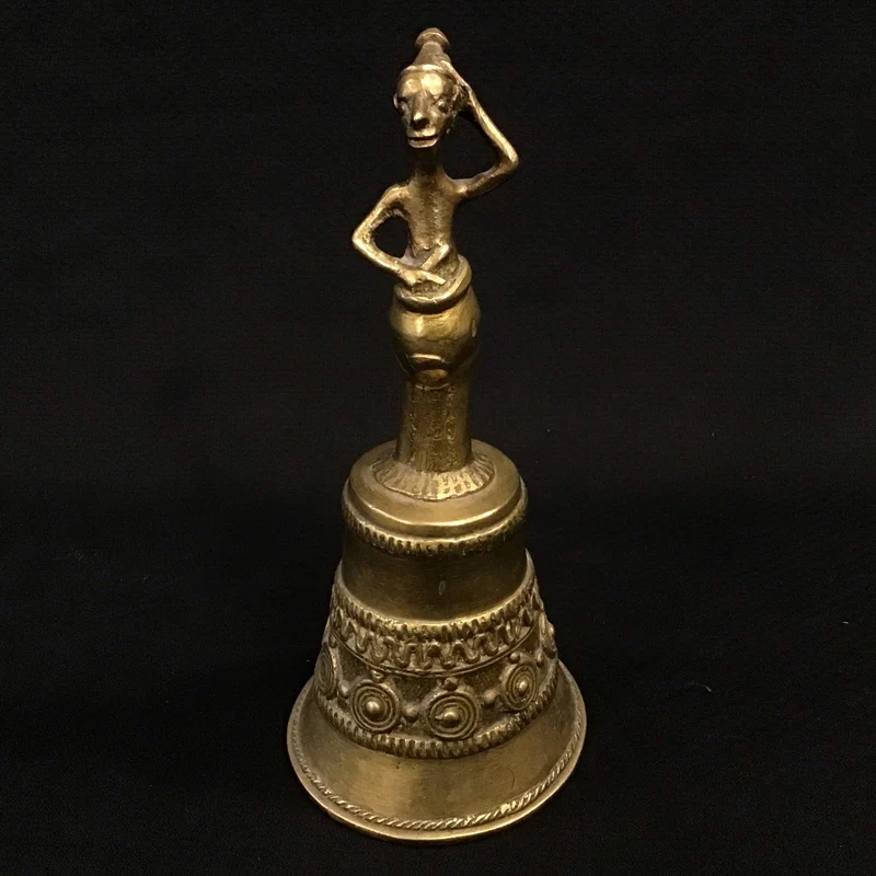 Bronze bell ethnic figure