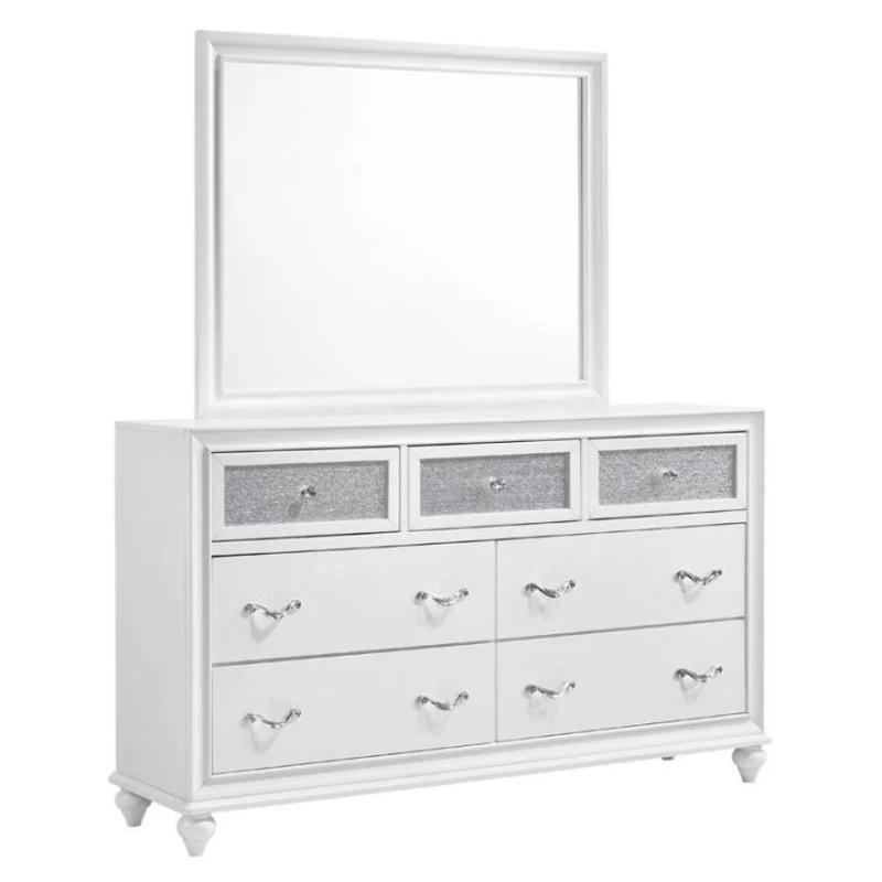Coaster Furniture Barzini 205894 Dresser Mirror - White