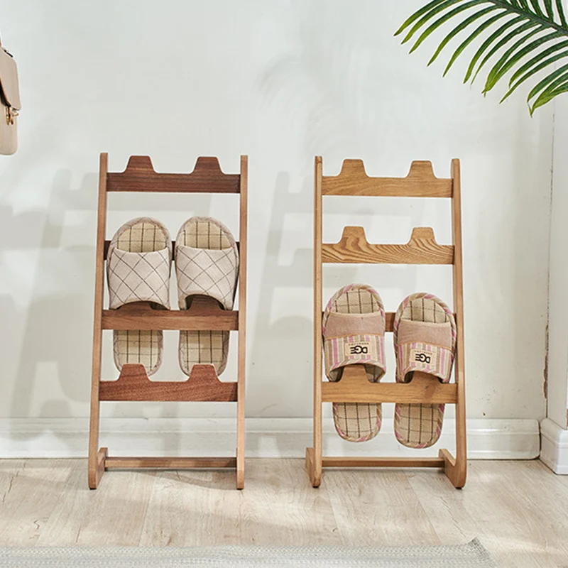 Modern Minimalist MDF Vertical Slipper Rack Space-Saving Storage Shelf 4-Tier For Entryway Living Room